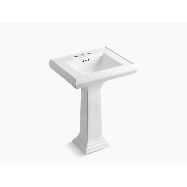 Classic Classic 24 Pedestal Bathroom Sink W/ 4 Centerset Faucet Holes